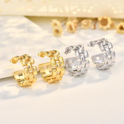 Modische und trendige C-förmige Ohrringe Einfache und personalisierte Ohrringe Ohrringe