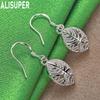 925 Sterling Silver Ethnic Style Filigree Starfish Oval Earrings - Exquisite Evening Jewelry