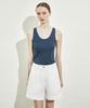 RIDIFI Pleats Linen Half Pants_White