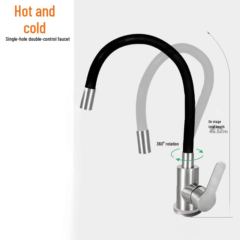 TLXT Anti-Splash Hot and Cold Swivel Faucet