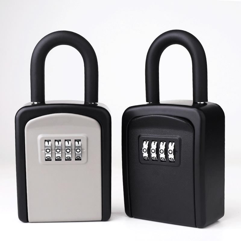 Cross-Border Wall-Mounted Metal Key Box for Hotels and Construction Sites
