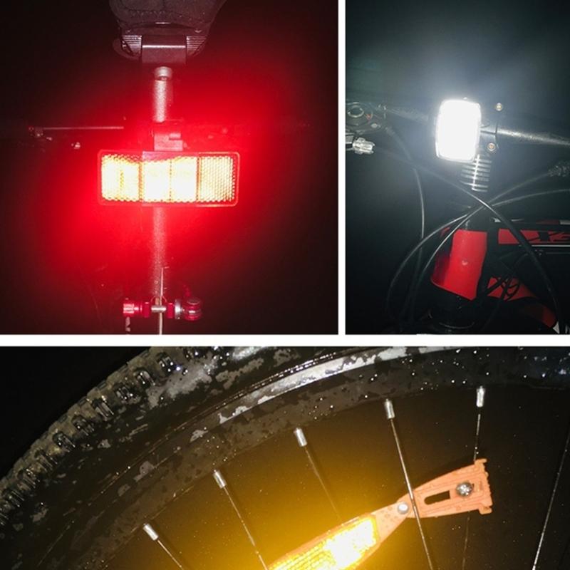 Durability Bicycles Wheel Reflectors For Enhances Night Safety Easy Installation On Mountain And City Bikes