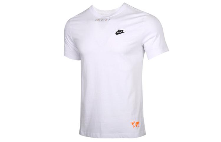 

Nike T Shirts Men s White Crew Neck Moderate Straight Fit CT6541-100 XL