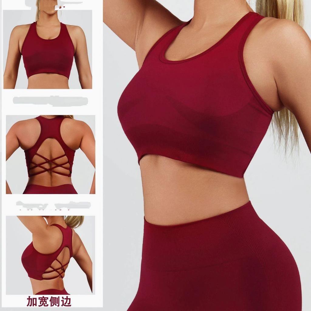 Women's Padded Yoga Tank Top: Stylish, Flattering, Back-Highlighting, Fitness, Sports Bra, Shock-Absorbing, Running Crop Top