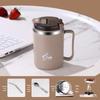 Stainless Steel Mug with Lid & Spoon - Perfect for Coffee, Tea, or Travel