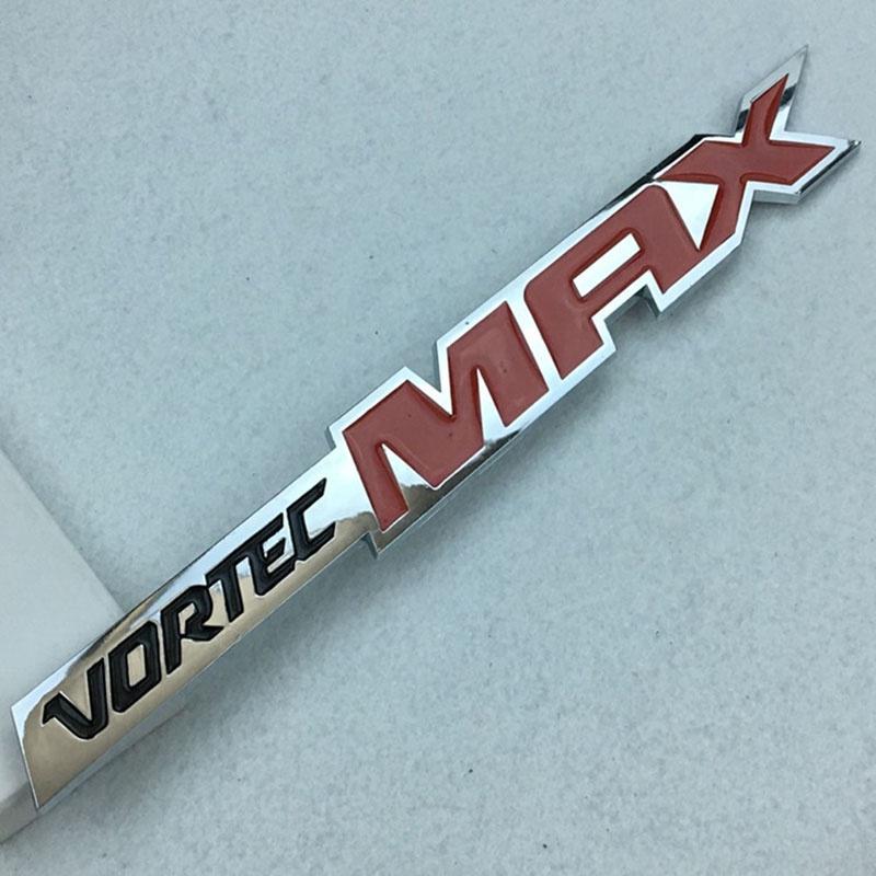 

Vortec Max Logo 3d Silver Red Emblem Badge For Chevy Silverado