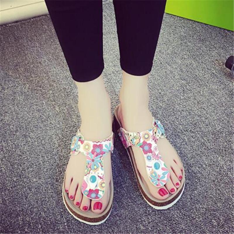 Versatile And Timeless 7 Colors Women Summer Beach Shoes Flat Non-slip Sandals