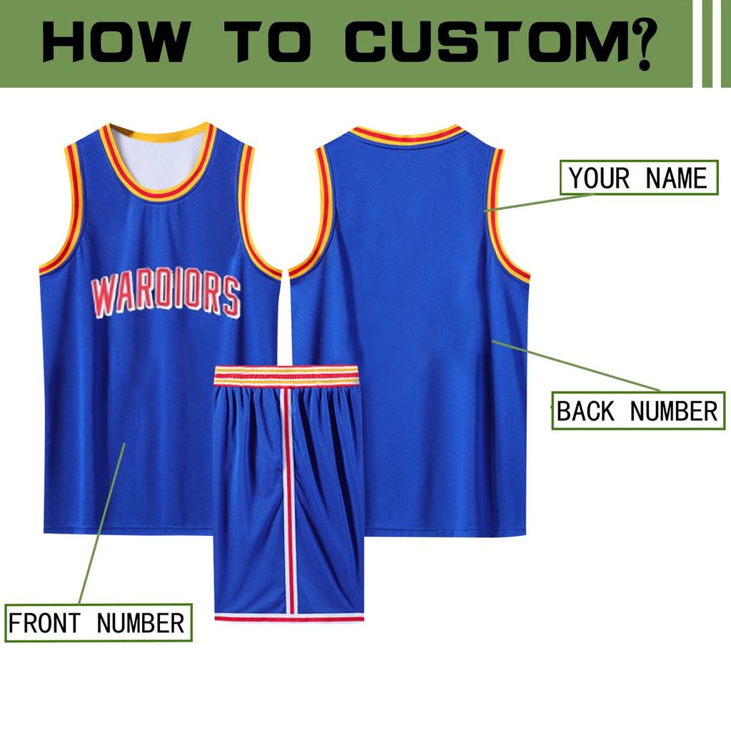 Nume/număr de baschet Haine personalizate Copii Costum de baschet Bluze clasice + Pantaloni Set de tricouri de baschet