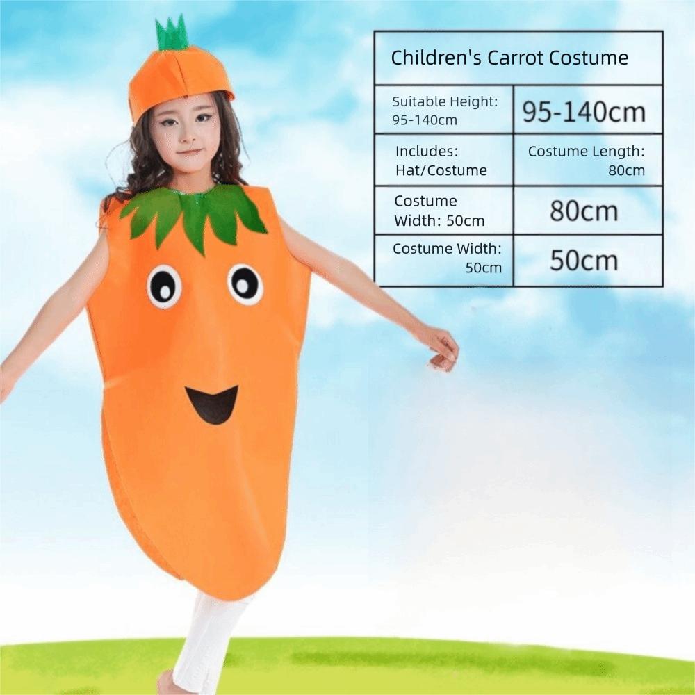 Přenosná vystoupení Cos Oblečení Ovocný kostýmový set Dětský halloweenský večírek Kostým Školní jeviště
