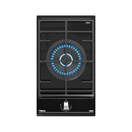 Plaque Gaz TEKA 1 Feux 30 / 51cm GZC31330 - Blanc - Domino Wok - Exact flame - Allumage automatique