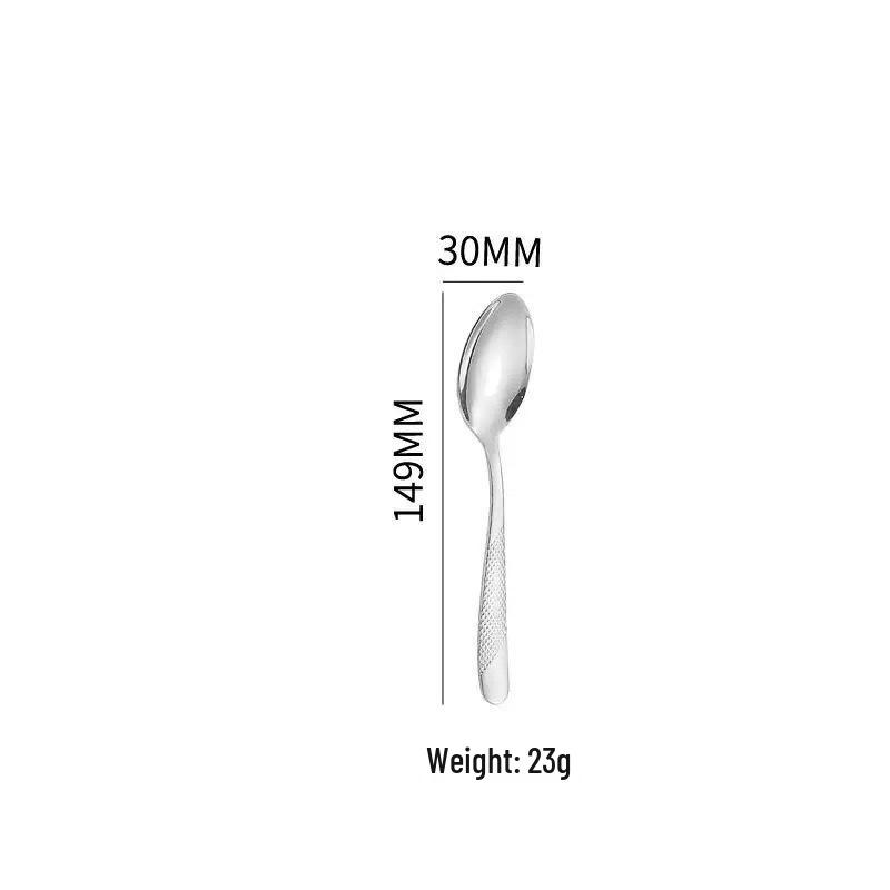 Stainless Steel Western Cutlery 4-Piece Set: Steak Knife, Fork, Spoon.