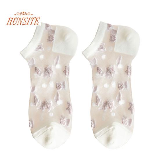 

1 пара прозрачных невидимых носков для женщин, эластичная и дышащая короткая плетенная подошва, крутой полиэстер, универсальные аксессуары для обуви белый