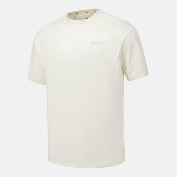 DESCENTE Training Back Graphic Oversized Short Sleeve T-Shirt Ivory (Sq321Tts75)
