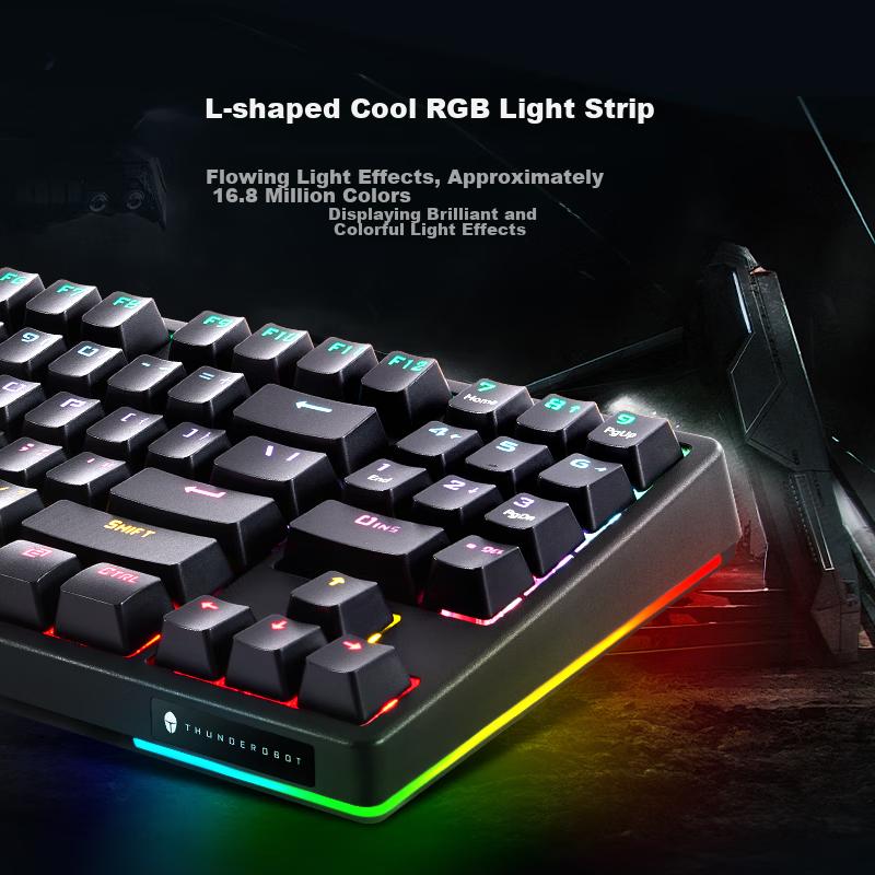 Wired Gaming Mechanical Keyboard KG3089R, Red Switch Iridescent Edition, 89-Key, Full Anti-Ghosting RGB Mixed Light