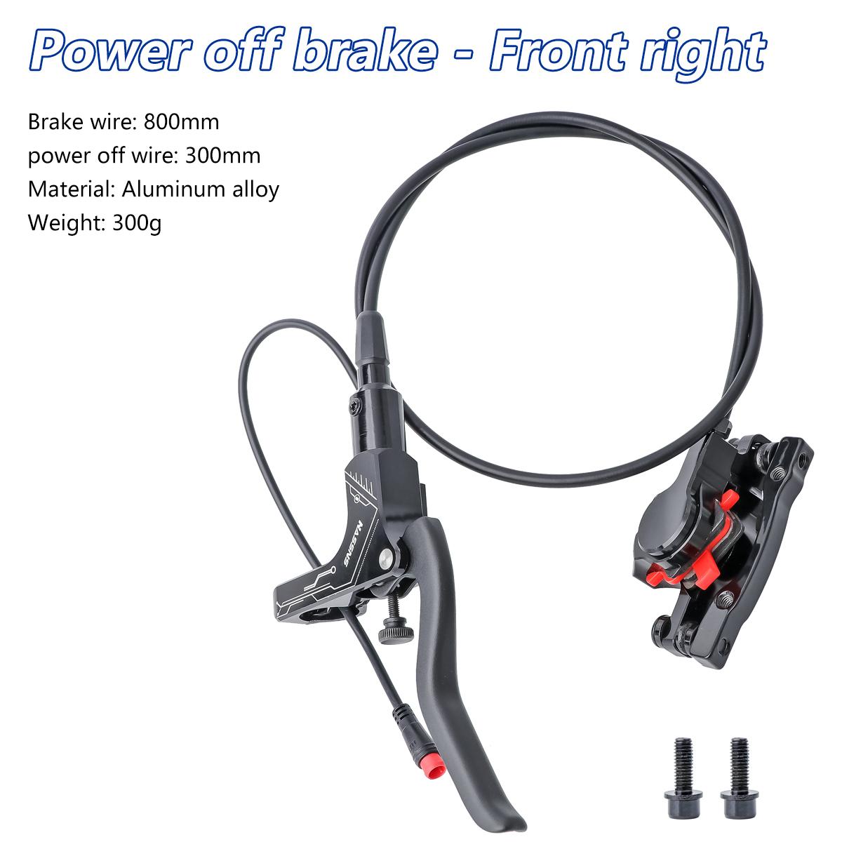 HASSNS M2 Hydraulic Brakes Mtb Power Off Oil Brake 2 Pistons Bicycle Hydraulic Brakes 800/1450 Mountain Bike With Discs 160mm M2-DD Right Front