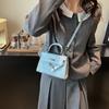 Fashion Solid Color Women's Spring and Summer New Casual Texture Messenger Bag Simple Solid Color Shoulder Bag