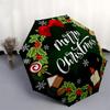 1pc Christmas Wreath with Treats Umbrella with Plastic Handle,Suitable for All Seasons Home Travel Outdoor UmbrellaDD220
