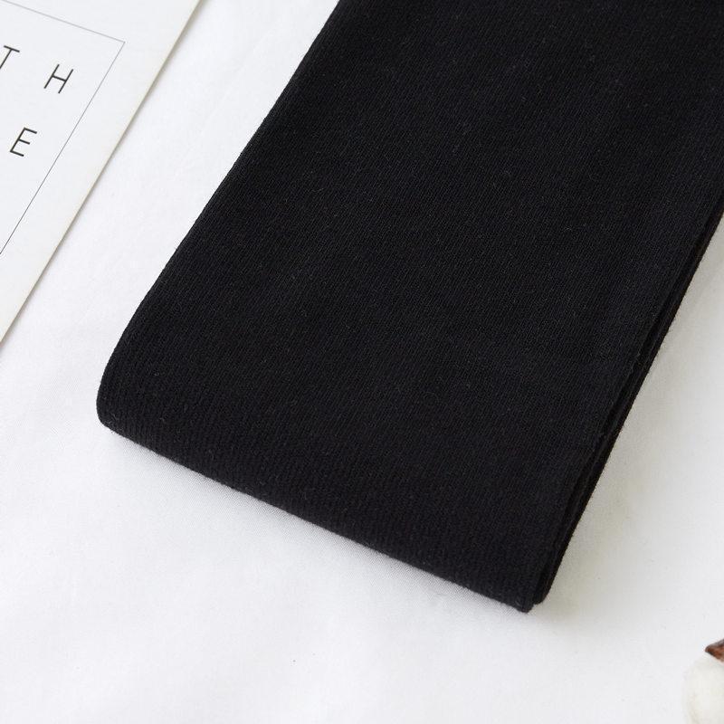 Grey Vertical Stripe High-Waisted Leggings for Women with Thin Fleece, Footed Tights, and Thickened Design for Autumn and Winter.