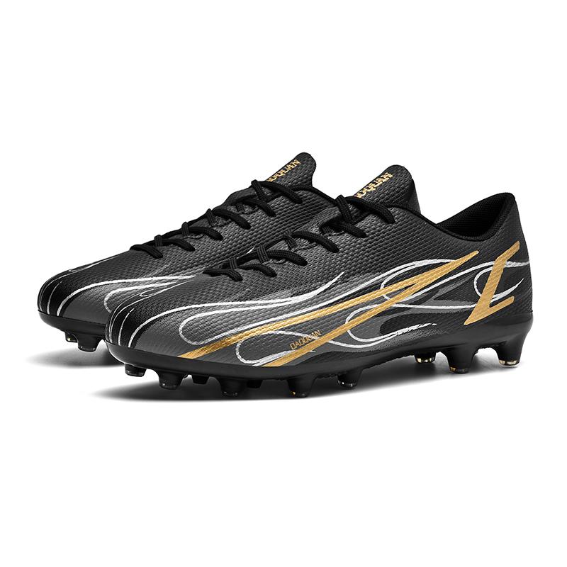 32-47 Unisex Low Top Long Spike Football Shoes for Boys and Girls Artificial Grass Practical Training Shoes