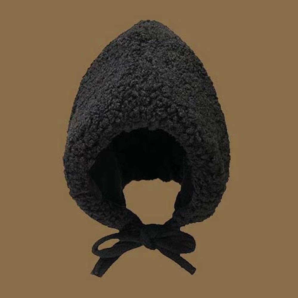 

Solid Color Plush Hat Anti-cold Lambswool Cap Fashion Winter Hat Winter Season чёрный