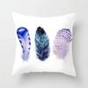 Luxury Home Decor Pillow Cover Car Living Room Sofa Cushion Cover Colorful Feather Print Pattern Cushion Cover