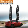 2pcs For Tesla Model Y     Front Bumper Bar Bracket Left + Right ABS Black Mount Bracket Support Fit 1493770 1493771