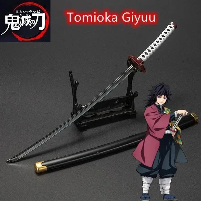 25cm Metall Demon Slayer Katana Ainme Kimetsu No Yaiba Tanjirou Mini Stahl Schwert Echte Größe Japanisches Katana Samurai Säbel Kinderspielzeug
