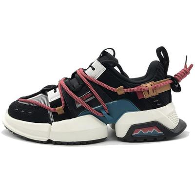 Li Ning Pan Gu 2019 Tydzień Mody w Nowym Jorku Skórzane Antypoślizgowe Odporne na Ścieranie Niskie Buty Codzienne Męskie AGLP075-9