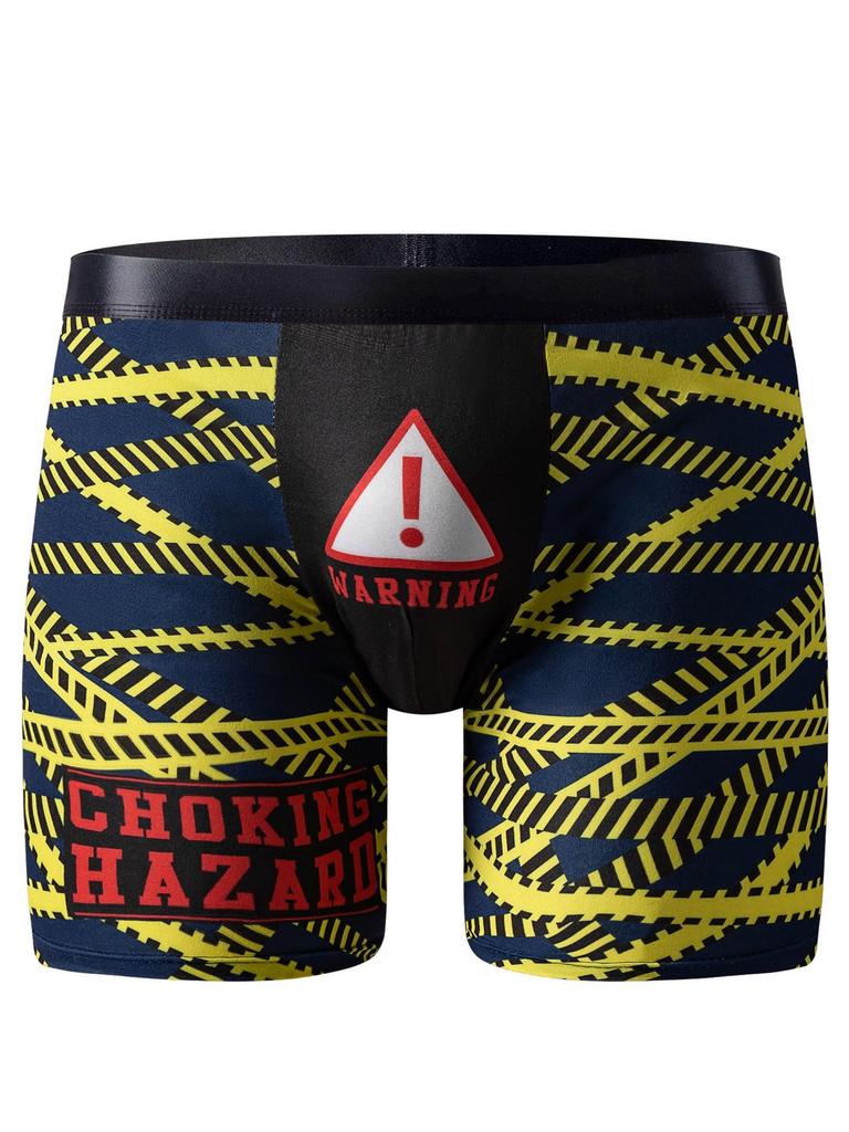 Xi Yin Men's Mid-Length Boxer Briefs – European Size, Four-Corner Style