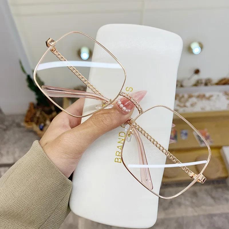 New Classic Oversize Sunglasses Women Brand Designer Metal Big Frame Luxury Shades Sun Glasses Eyewear