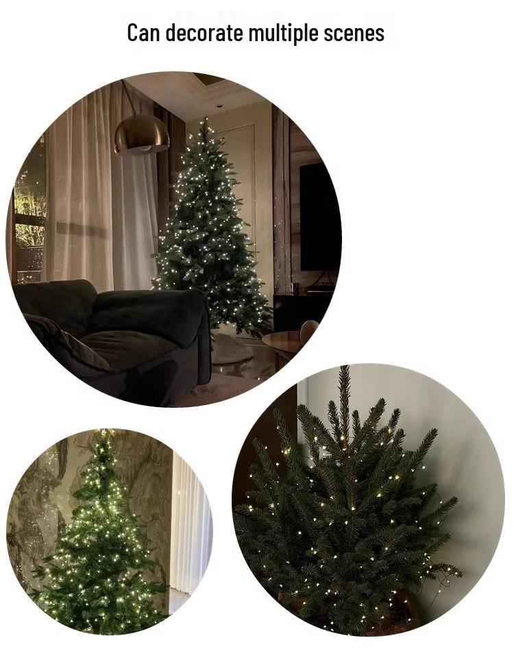 Festive Copper Wire Firecracker Star Lights for Christmas Decor