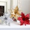 20cm Weihnachtsblumen Bunter Weihnachtsbaum Anhänger Glitzerndes Weihnachts-Hängeornament Navidad