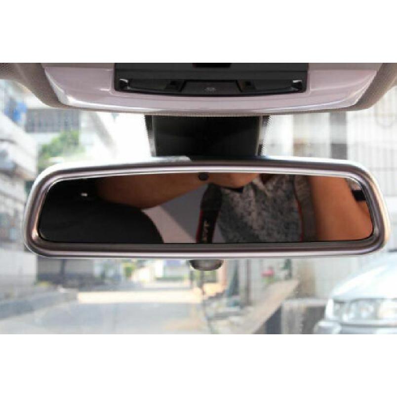 Interior Rearview Mirror For BMW 3 4 Series GT 2013- ABS Silver Frame Trim