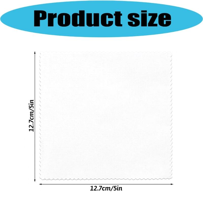 100pcs White Cotton Squares 12.7cm Size Microfiber Materials For Quilting And Craft