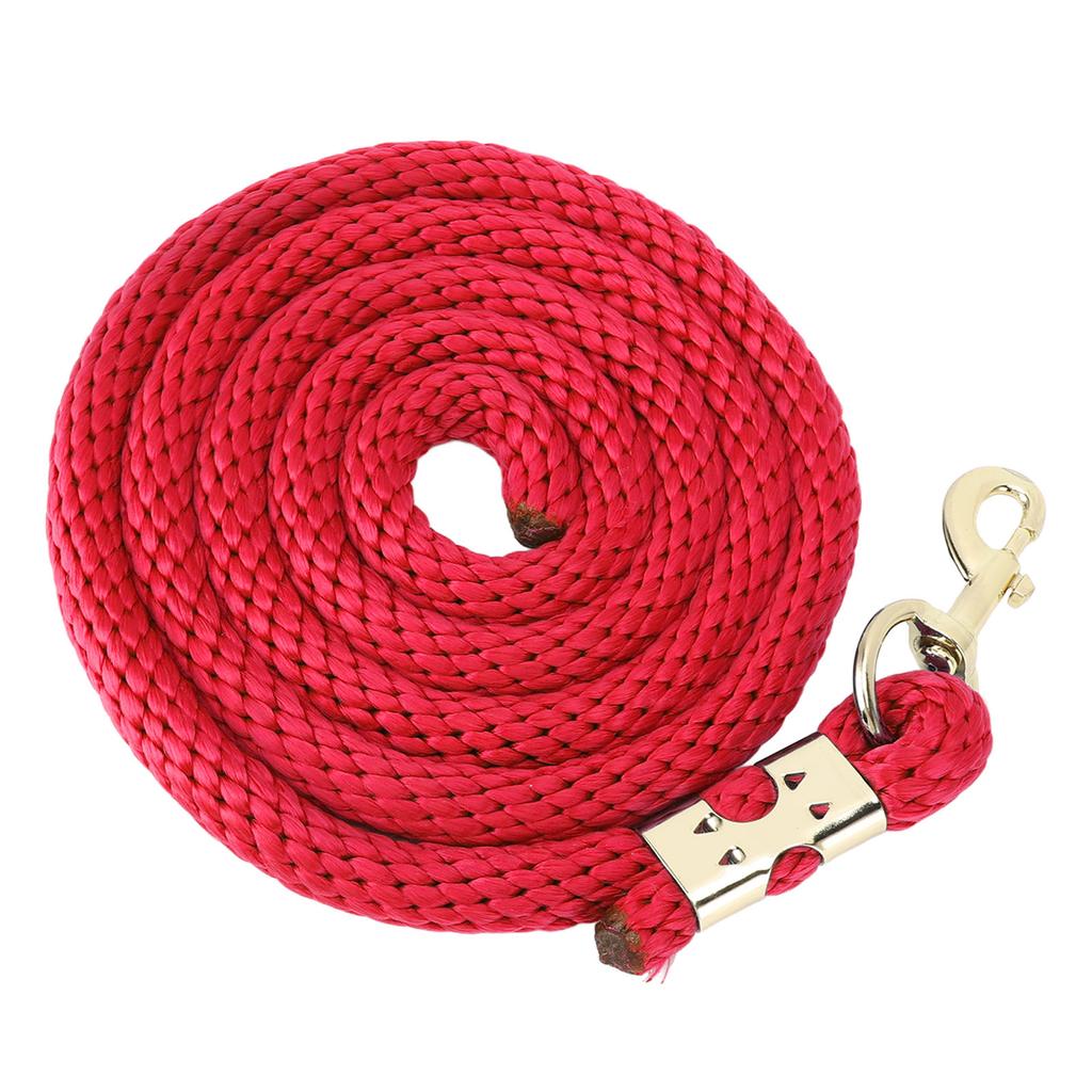 2m Horse Lunge Line Anti Breakage Rope Anti Slip Grip Horse Training Rope with Hook for Walking Handling