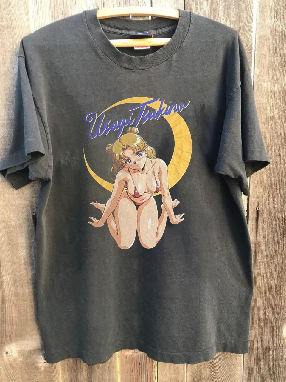 Vintage Sailor Moon Anime Shirt Chacoal Color Reprint Unisex Shirt AN51835 XXXL