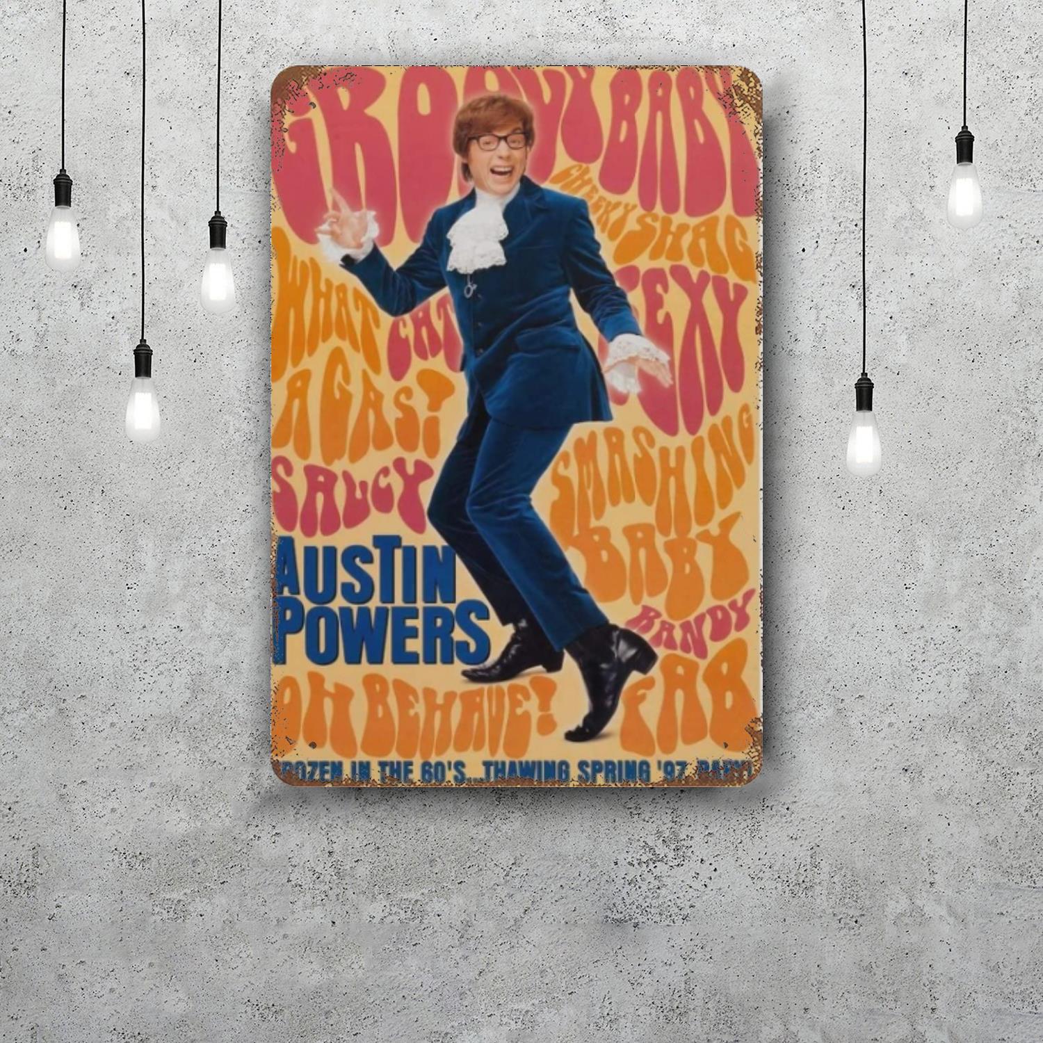 Austin TV Classic Poster Rusty Metal Plaque Retro Decorative Plate Bar Man Cave Garage Club Metal Sign Wall Decoration 20x30cm(7.8x11.8inch)