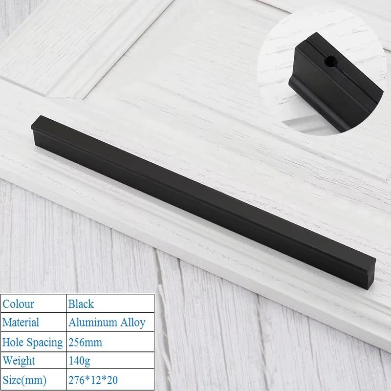 Modern Minimalist Kitchen Cabinet Handle American Style Lengthen T Shape Handle Shoe Wardrobe Drawer Pull Furniture Door Handle