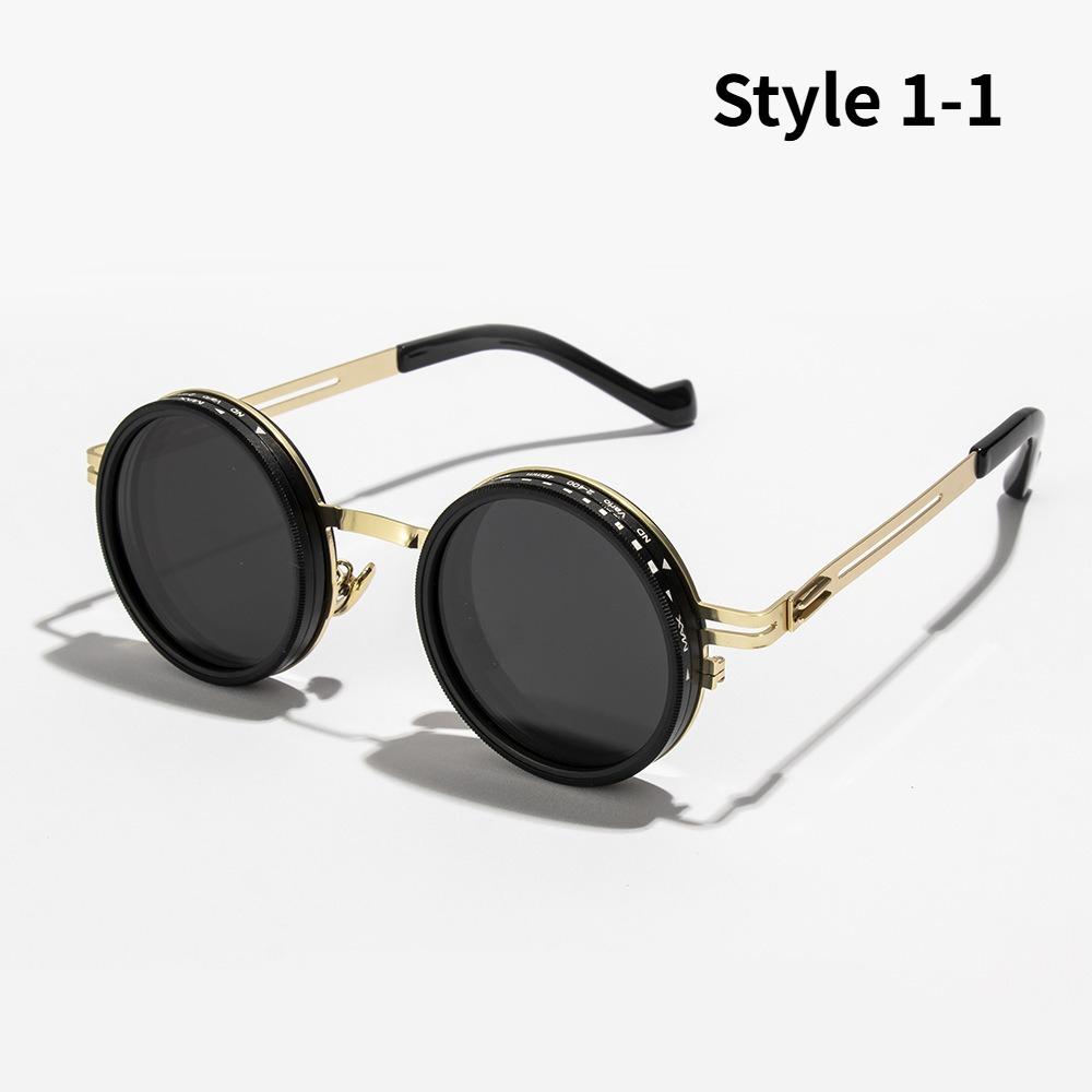 Manual Rotation Adjustable Brightness Sunglasses Neutral Fashion UV-resistant Fishing Light-reducing Eyewear