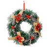 Christmas Door Decor Wreaths Realistic Hanging Wreath Garland Decoration Versatile Bow/Berry/Santa/Reindeer for Home Party Decor