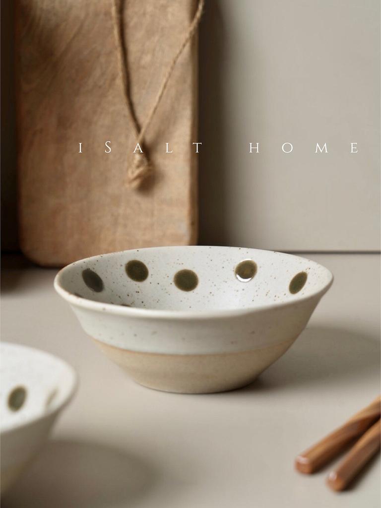 Factory Direct Creative Handmade Ceramic Vintage Rough Party Rice Dessert Breakfast Yogurt Oatmeal Bowl Durable Eco-Friendly