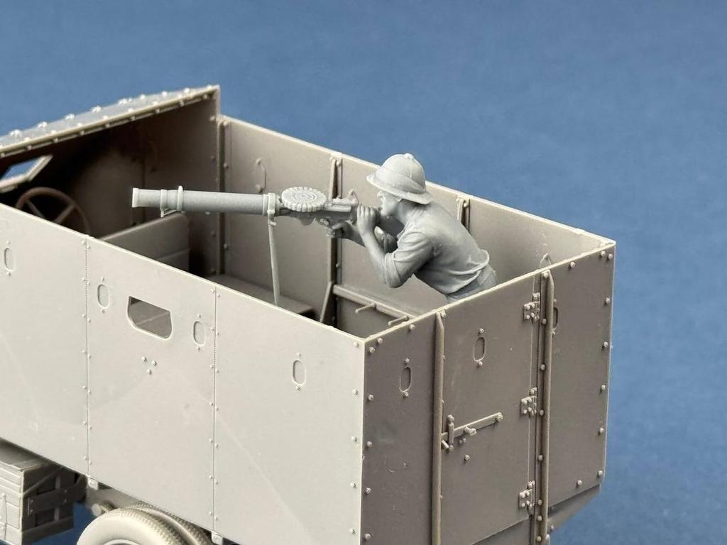 Copperstate Models 1/35 Scale RAF Armored Truck Crew with Lewis Machine Gun Resin Kit COPF35073 (Person)