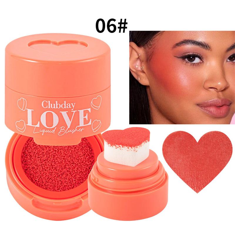 

Румяна Cheek Heart Air Cushion Seal Contour Natural Three-dimensional Nude Velvet Blush Waterproof Contouring