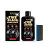 Tire Care Cream - Car Tire Rubber Renewal Shine Black Cleaning Conditioner
