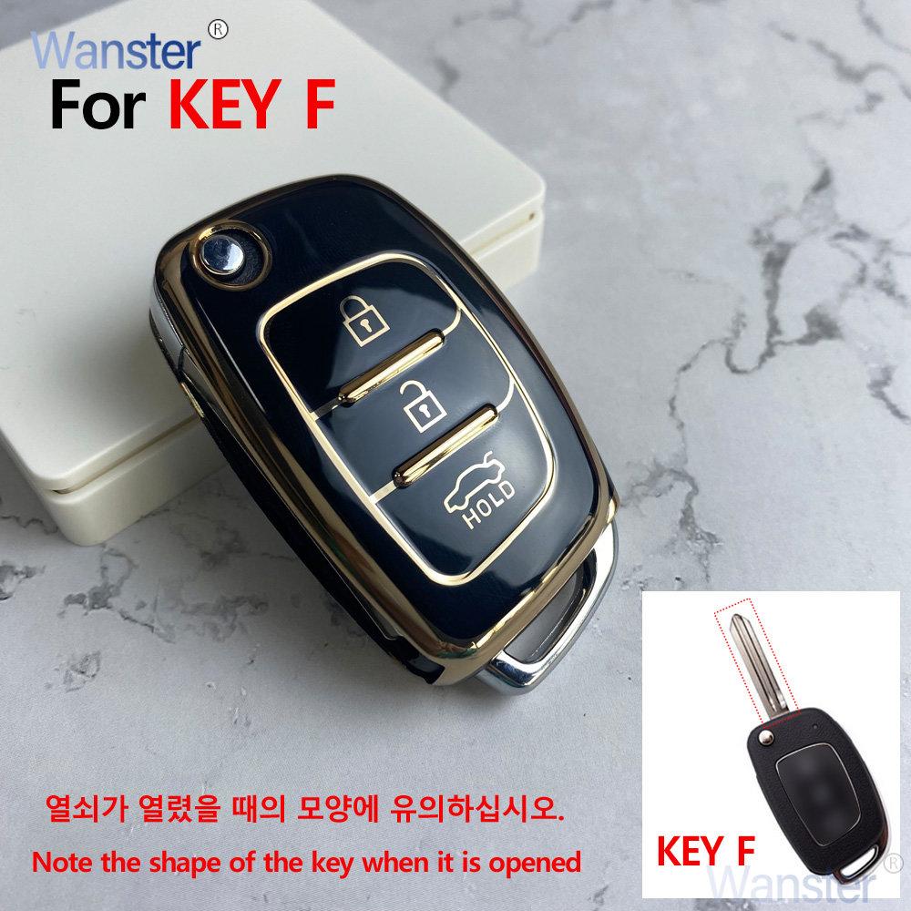 

3/4 Botton Car Key Case Fob Cover Shell For Hyundai I30 I35 Ix20 Solaris Verna Creta Ix25 Tucson Ix45 I40 I10 I20 Hb20 Ix35 I45