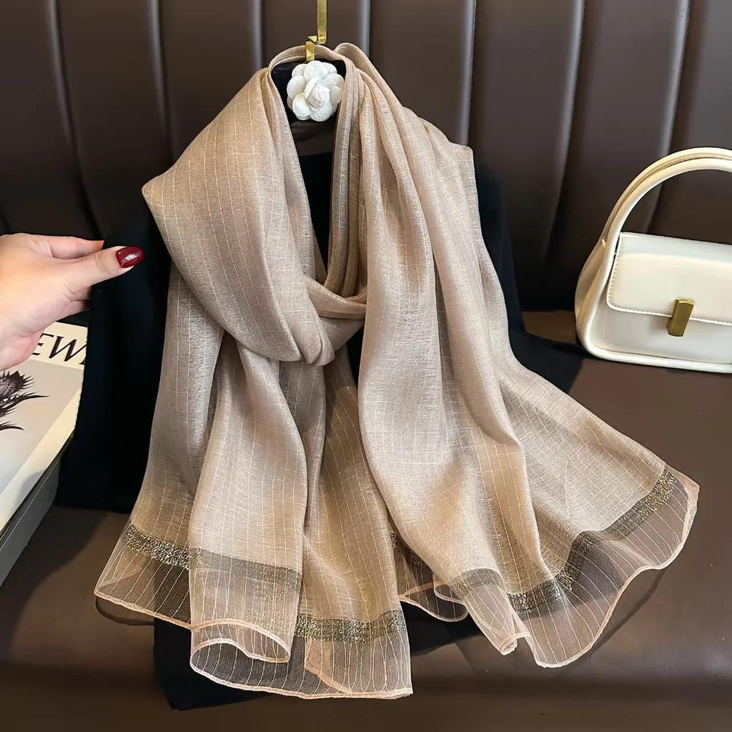 Fashion Real Silk Wool Scarf Women Neck Shawls Wraps Ladies Foulard Scarves Pashmina Female Hijab Bandana Bufanda Solid Poncho