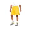 Jordan Solid Color Drawstring Straight Leg Casual Shorts Men Bottoms Yellow DA9826-719