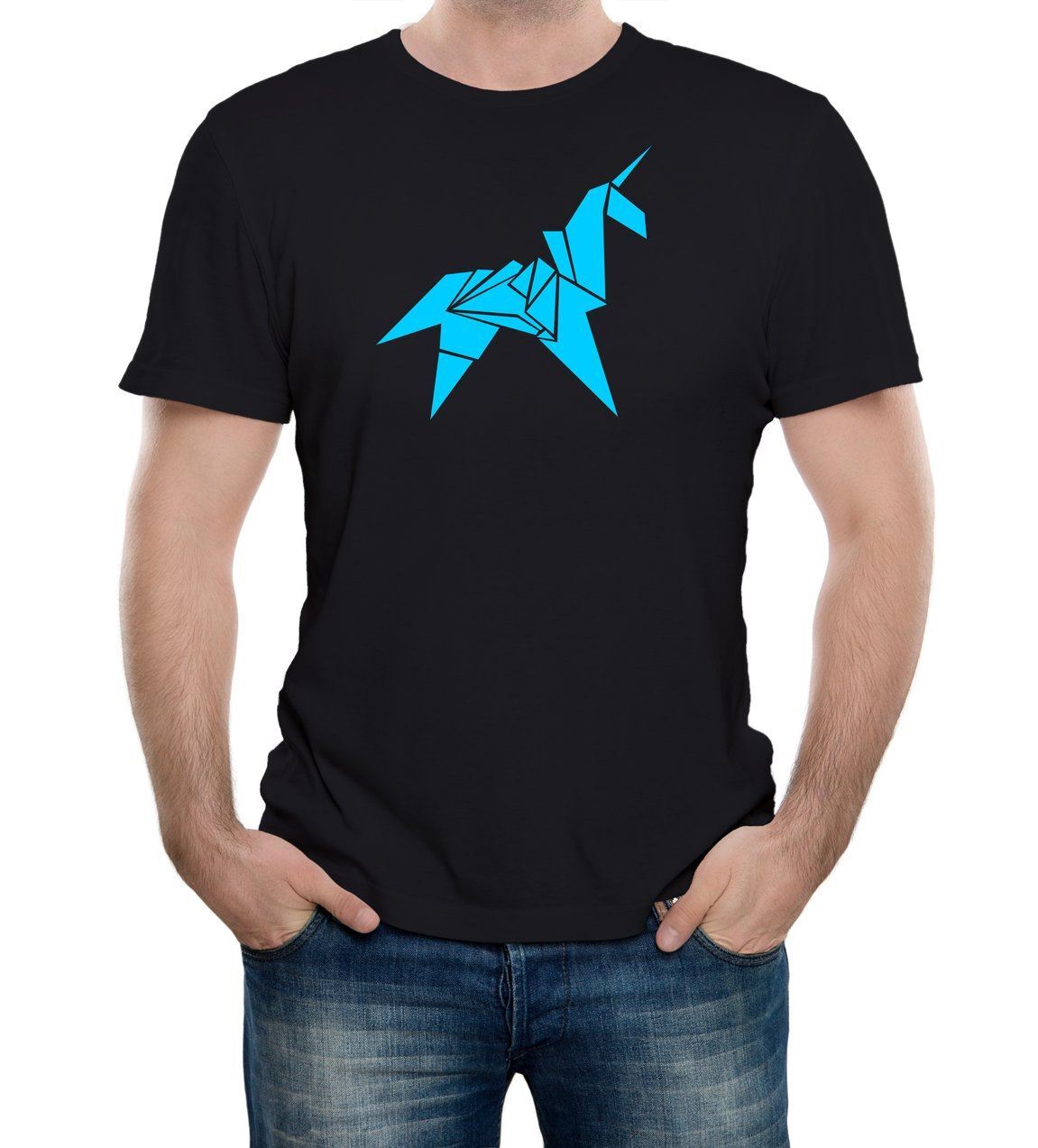 Origami Unicorn T-Shirt Mens Womens Tees Top - Inspired by Blade Runner movie T Shirt Mens Womens Tees Top retro scifi 80s M