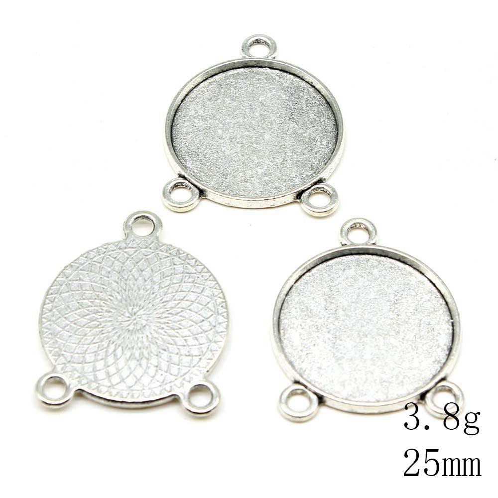 NewArrivals Accessories Jewelry Three-Hole Multi Size Glass Cabochon Base Setting Tray Accessories Parts Souvenir Men's Accessories