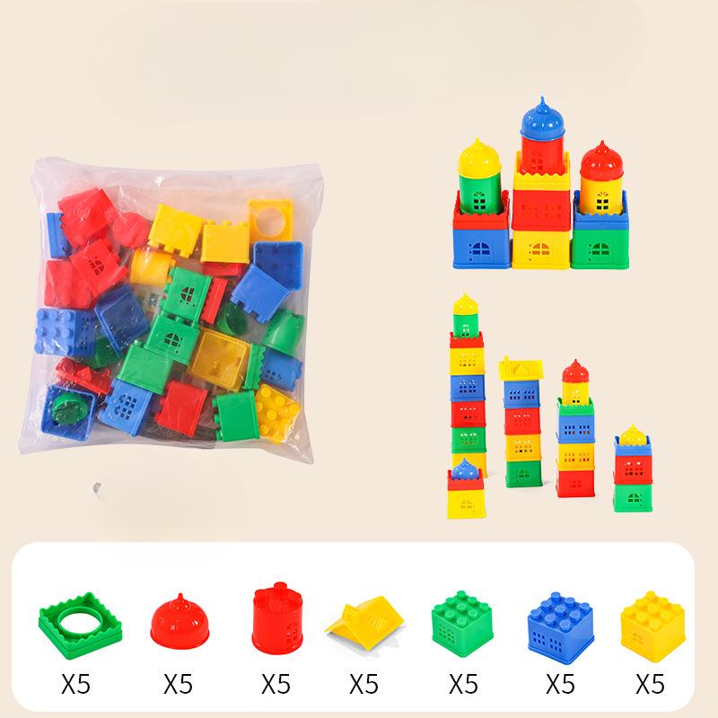 

Детское образовательное просвещение Строительные блоки Игрушечные строительные блоки Сборка и вставные строительные блоки Частицы Домашний компаньон Новые игрушки 35*28*18cm